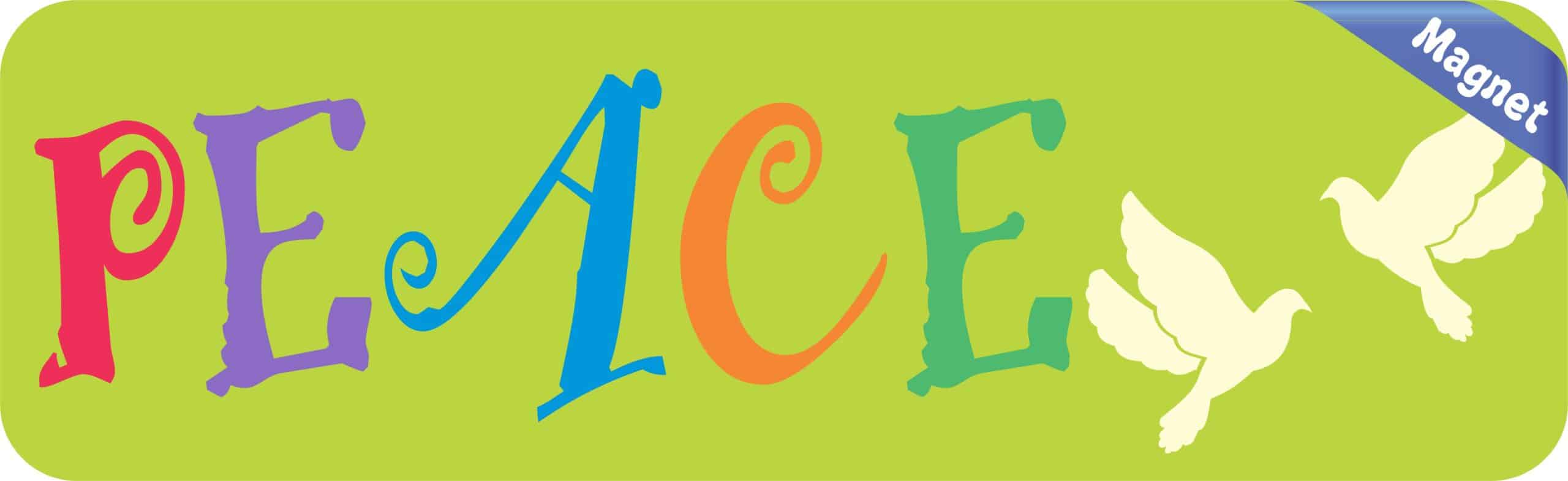 10in x 3in Peace Lamb Sheep Vehicle Bumper Magnet Car Window Magnets