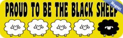 10in x 3in Proud To Be The Black Sheep Magnet