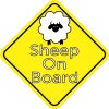 Sheep On Board Magnet