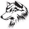 Black Wolf Car Decals