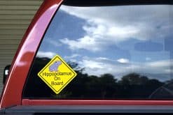 Hippopotamus On Board Sticker
