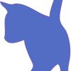 Purple Cat Car Decals
