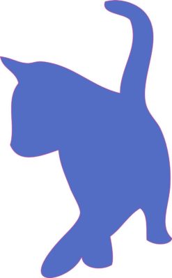 Purple Cat Car Decals