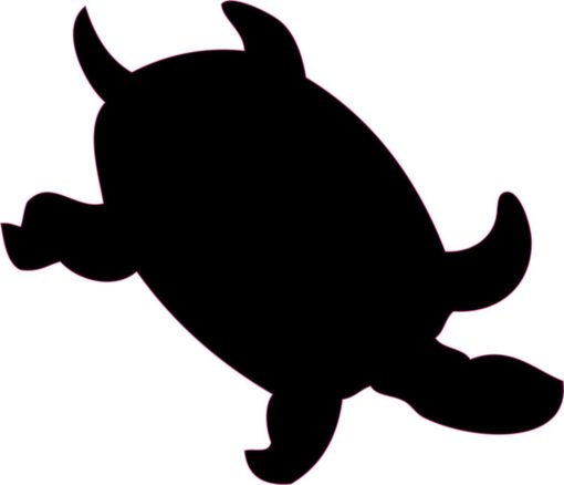 Black Turtle Animal Decals