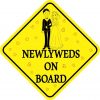 Newlyweds On Board Magnet