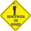 Newlyweds On Board Sticker