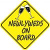 Newlyweds On Board Sticker