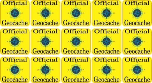 geocache micro cache stickers