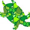 Green Paisley Sea Turtle Stickers