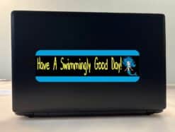 10in x 3in Have A Swimmingly Good Day Mermaid Bumper Sticker Dec
