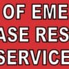 10in x 3in In Case Of Emergency Please Rescue My Service K-9 Magnet Sign