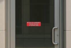 10in x 3in Emergency Please Rescue My Service Dog Sticker Bumper Decal
