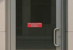 10in x 3in Emergency Responder Support K-9 On Property Bumper Sticker-