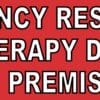 10in x 3in Therapy Dog On Premises Vinyl Truck Bumper Sticker Car Window Decal