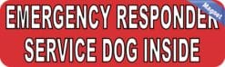 10in x 3in Emergency Service Dog Inside Vinyl Bumper Magnet Car Door Magnets