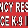 10in x 3in Emergency Responder Service K9 Inside Magnet Bumper Magnets