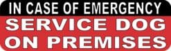 10in x 3in Service Dog On Premises Magnet Vinyl Magnetic Sign  Magnets