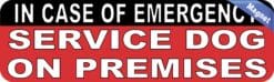 10in x 3in Service Dog On Premises Magnet Vinyl Magnetic Sign Magnets
