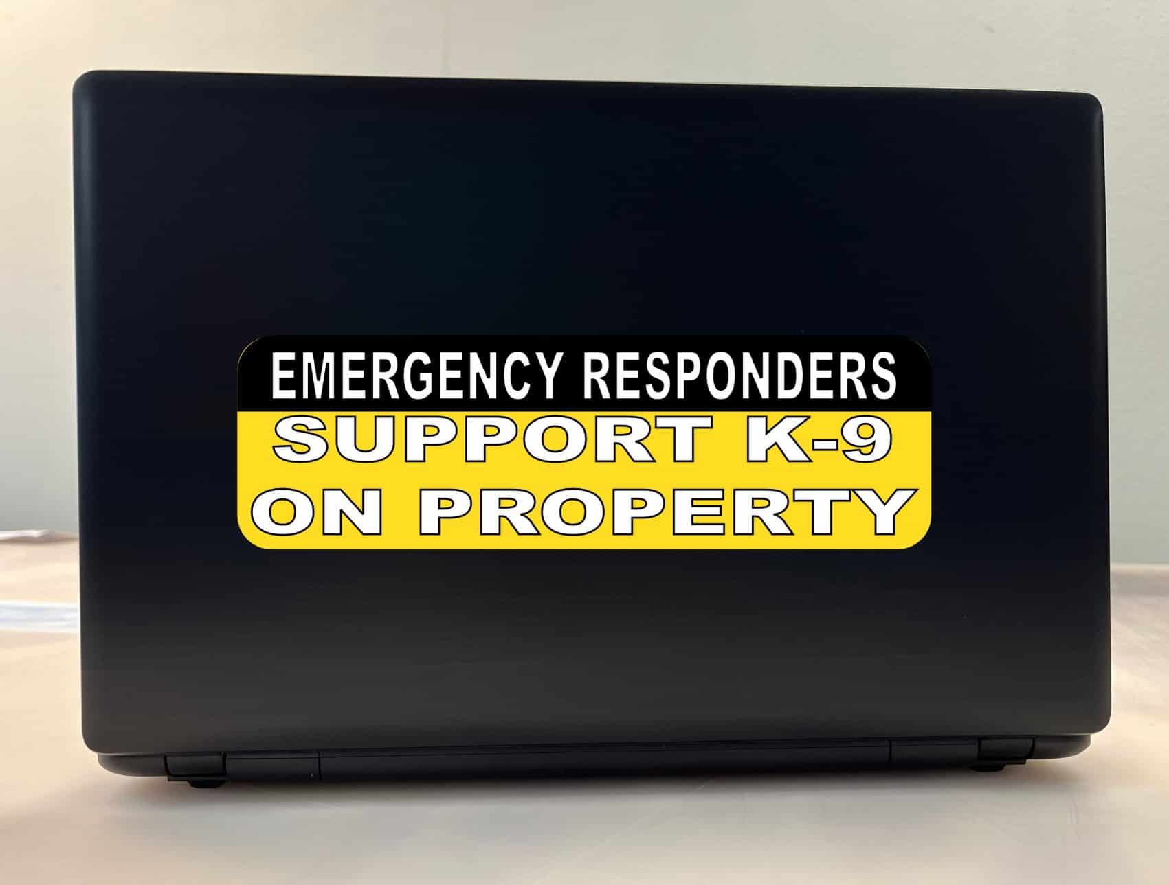 10in x 3in Support K9 On Property Car Bumper Sticker Vinyl Truck Window Decal