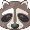 raccoon car decal
