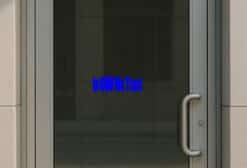 10in x 3in God We Trust Bumper Sticker Car Blue Vinyl Truck Window Decal