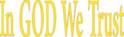 In God We Trust Bumper Sticker