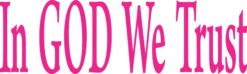 In God We Trust Sticker