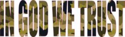 In God We Trust Bumper Sticker