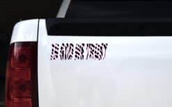 10in x 3in God We Trust Car Bumper Sticker Pink Zebra Truck Window Decal