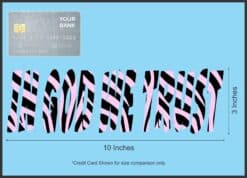 10in x 3in God We Trust Car Bumper Sticker Pink Zebra Truck Window Decal