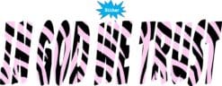 10in x 3in God We Trust Car Bumper Sticker Pink Zebra Truck Window Decal