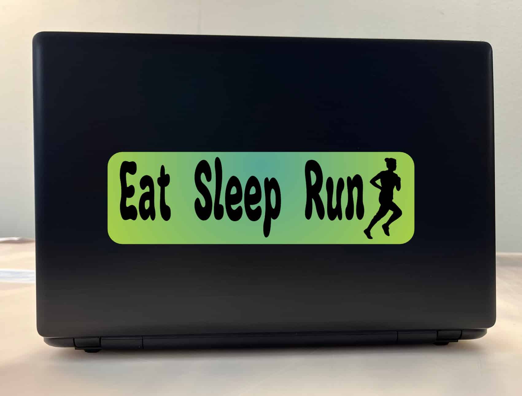 10in x 3in Eat Sleep Run Female Bumper Sticker Vinyl Truck Window Decal