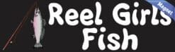 10in x 3in Reel Girls Fish Magnet Car Door Magnetic Truck Sign Magnets