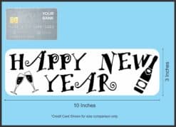 10in x 3in Happy New Year Magnet Car Door Magnetic Truck Sign