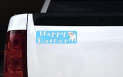10 in x 3 in Happy Easter Bumper Sticker Vinyl Truck Window Car Decal