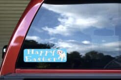 10in x 3in Lamb Happy Easter Magnet Car Door Magnetic Truck Sign