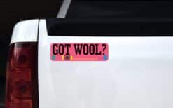 10 in x 3 in Got Wool? Bumper Sticker Vinyl Truck Window Car Decal