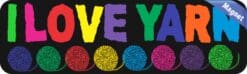 10in x 3in I Love Yarn Magnet Car Door Magnetic Truck Sign Magnets Signs