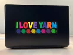 10in x 3in I Love Yarn Bumper Sticker Vinyl Truck Window Decal Stickers