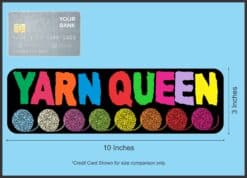10in x3 in Yarn Queen Magnet Car Door Magnetic Truck Sign Magnets Signs