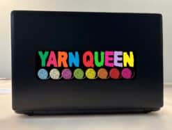 10in x 3in Yarn Queen Bumper Sticker Vinyl Truck Window Decal Stickers