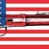 Rifle USA Flag Vinyl Sticker