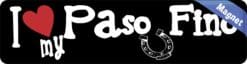 8in x 2in I Love My Paso Fino Magnet Car Door Magnetic Truck Magnets