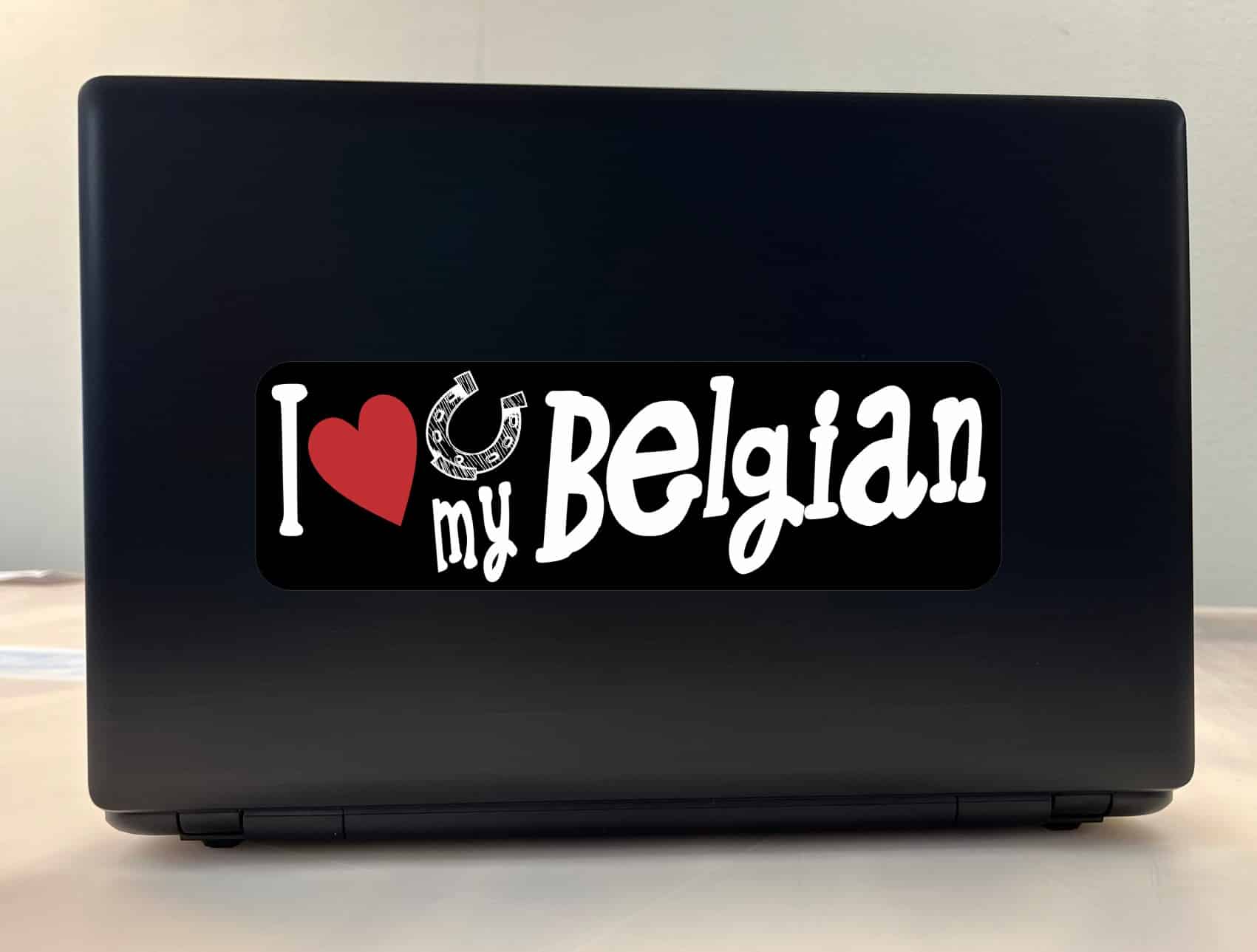 10in x 3in I Love My Belgian Bumper Sticker Vinyl Truck Window Decal Sign