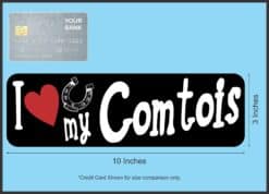 10in x 3in I Love My Brumby Bumper Sticker Vinyl Truck Window Decal Sign