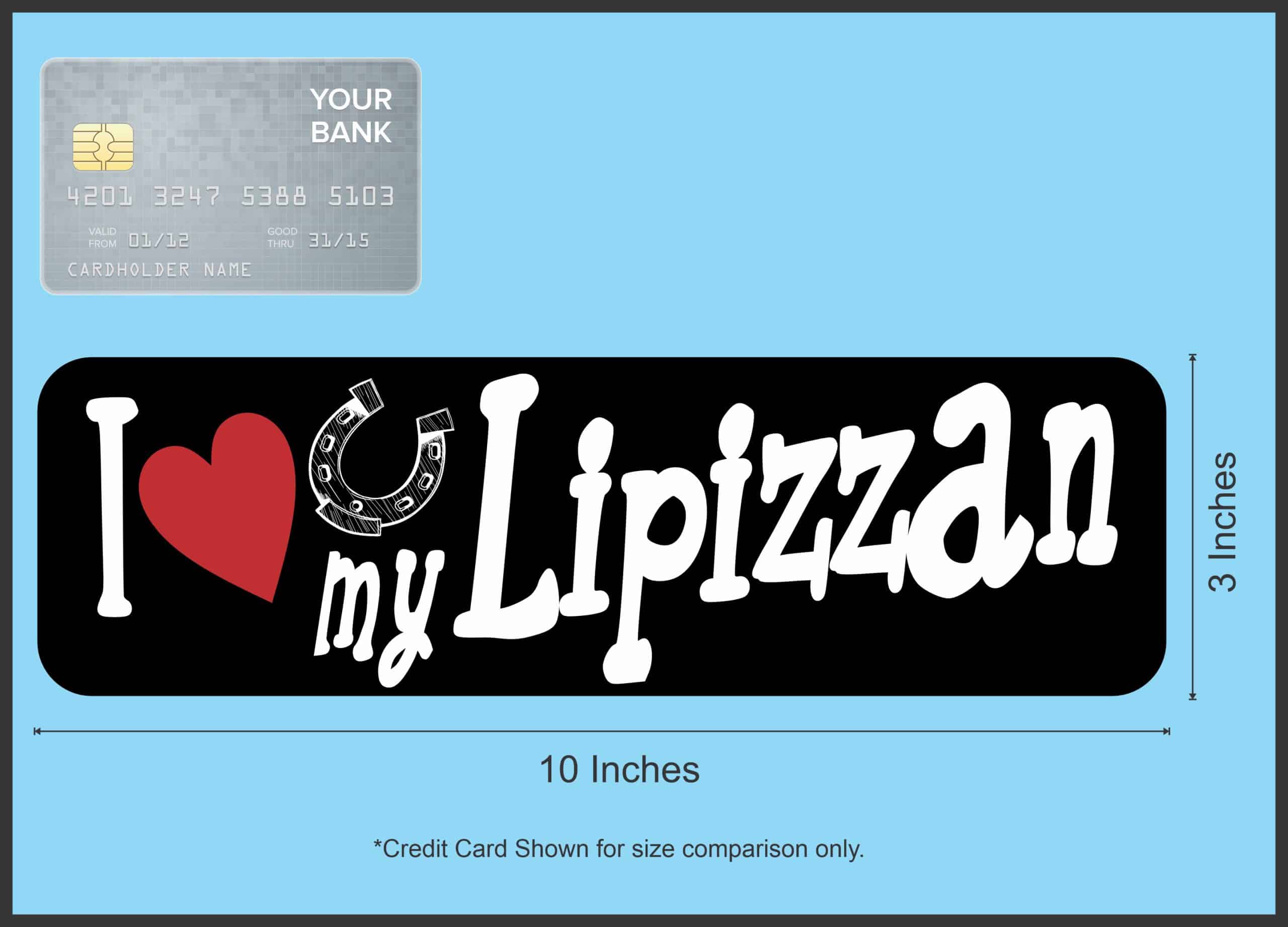 10in x 3in I Love My Lipizzan Magnet Car Door Magnetic Truck Magnets - Image 4