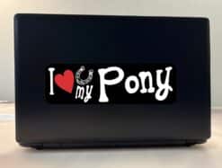 10in x 3in I Love My Pony Bumper Sticker Vinyl Truck Window Deca