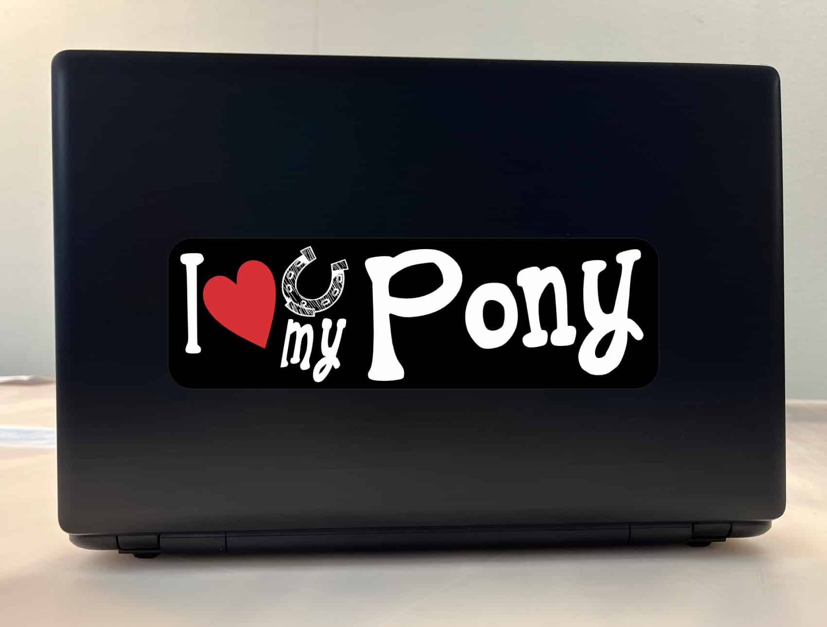 10in x 3in I Love My Pony Bumper Sticker Vinyl Truck Window Deca