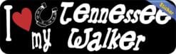10in x 3in I Love My Tennessee Walker Bumper Sticker Vinyl Truck Window Decal