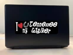 10in x 3in I Love My Tennessee Walker Bumper Sticker Vinyl Truck Window Decal